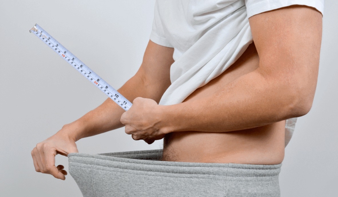 péniszmérés centiméterrel